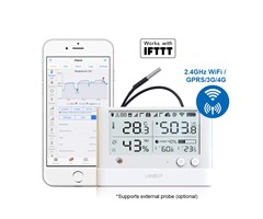WiFi & SIM för temperatur, luftfuktighet & externa senorer