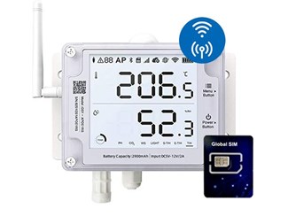 Wi-Fi, Mobil SIM, IP65, Eksterne sensorer RS485
