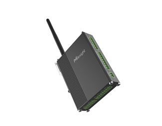 4G, I/O 4DI, 2DO (relé), Serieport, Analog inngang