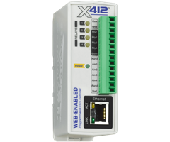 I/O-modul med 4 analoga ingångar & 4 reläer