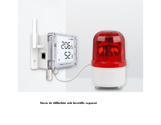 Wi-Fi, Mobil SIM, IP65, alarmutg sirene, eksterne sensorer RS485