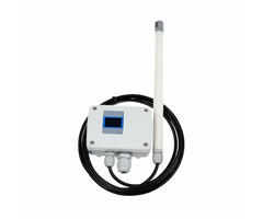 0-1m/s, 4-20mA, 3-tråd, kanalmonterad, display