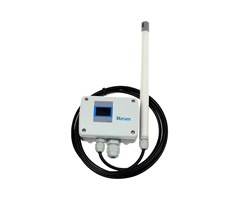 0-1m/s, 4-20mA, 3-tråd, kanalmonterad, display