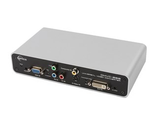 DVI, VGA, komponent, S-video, kompositt inn, DVI-fiber ut (MM)