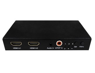 4K @ 60 Hz YUV4:4:4 18 Gbps, 3,5 mm analog- og SPDIF-lyd ut/innebygd
