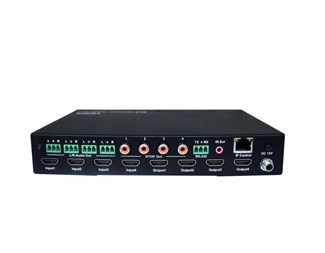 4 x 4, HDMI2.0, 4K@60 Hz, YUV4:4:4, 18 Gbps, HDR, 19" boks