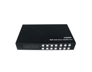 4 x 4, HDMI2.0, 4K@60 Hz, YUV4:4:4, 18 Gbps, HDR, 19" boks