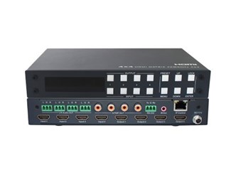4 x 4, HDMI2.0, 4K@60 Hz, YUV4:4:4, 18 Gbps, HDR, 19" boks