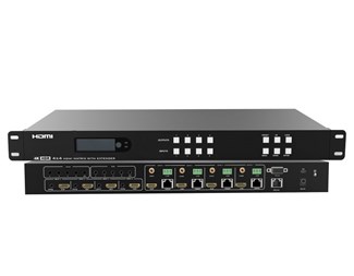 4K 70 m over Cat6, 18G, HDR, HDCP2.2, 4 x HDMI Loopout
