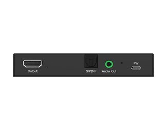Mottaker, Cat6 inn, HDMI2.0 ut, SPDIF og analog lyd ut, IR