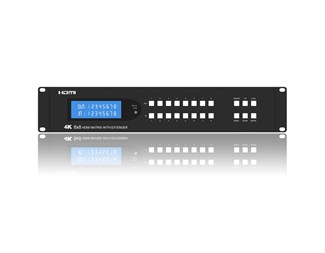 4K 65 m over Cat6, 18G, HDR, Atmos, HDCP2.2, 8 x HDMI Loopout