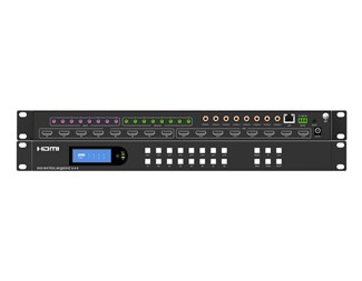 8 x 8, HDMI2.0, 4K @ 60 hz, YUV4:4:4, 18 Gbps, HDR, 19" boks