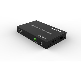 Mottaker, Cat6 inn, HDMI2.0 ut, SPDIF og analog lyd ut, IR