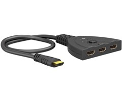 0,5m HDMI switch 3:1, 4K 60Hz