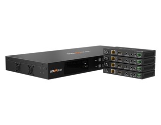 4x4 Matrixväxel med HDBaseT förlängare 150M