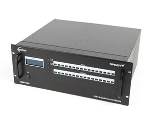 DVI 16x16 kopper/fiber kabinett