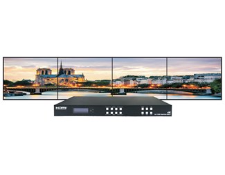 4K HDMI matrise og videoveggkontroller 4x4 sømløs switch 