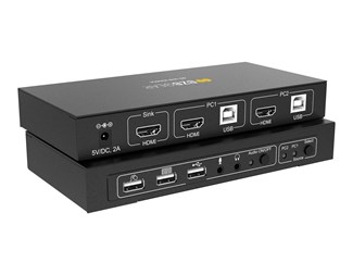 2x1 HDMI KVM Switch for USB 2.0