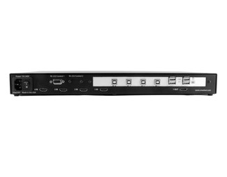 4-portars HDMI, USB KVM Multiviewer med Fast Switching