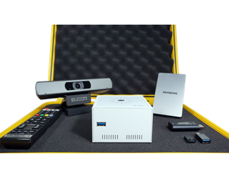 Mediestasjon, HDMI-USB-bro, videokonferansekamera