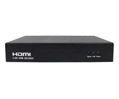 Mottaker H.264/H.265, HD HDMI, VGA, kompositt og lyd