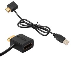 Adapter HDMI han til hun, 50 cm USB 2.0-kabel