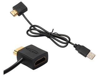 Adapter HDMI han til hun, 50 cm USB 2.0-kabel