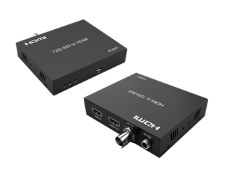 4K HDMI til SDI-konverter, 80 m, ekstra HDMI-loop ut