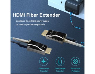4K@30Hz, Simplex LC MM fiber, 300 m