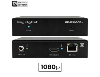 AV over IP-system 1080P, mottaker