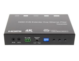 Sender, 1 x HDMI, 1 x SFP+, 1 x RJ45, KVM, USB, velgbar ID