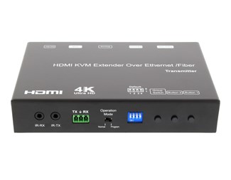 Sender, 1 x HDMI, 1 x SFP+, 1 x RJ45, KVM, USB, velgbar ID