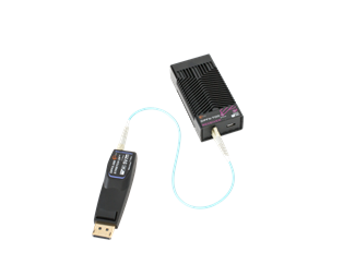 Sender og mottaker, LC MM Simplex-fiber inkl. kobberforlengelse.
