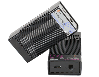 Sender og mottaker, LC MM Simplex-fiber inkl. kobberforlengelse.