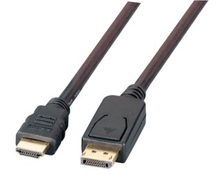 1 M, DP-HDMI, han-han, Full HD, svart