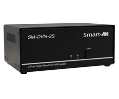 2 DVI-I inn, 1 DVI-I ut, lyd og USB 2.0-støtte