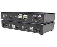 2 HDMI inn, 1 HDMI ut, lyd og USB 2.0-støtte