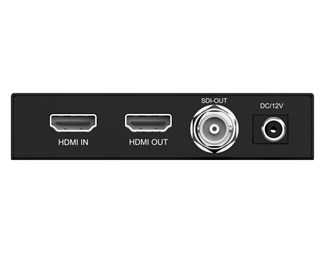 4K HDMI til SDI-konverter, 80 m, ekstra HDMI-loop ut