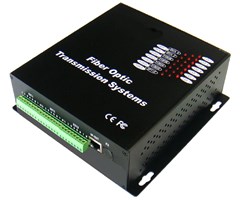Fiberoptisk sender/mottaker, lyd, 8-kanals simplex