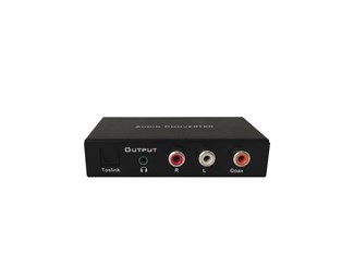 HDMI ARC/Toslink/Coax digital lydinngang, analog lydutgang