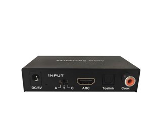 HDMI ARC/Toslink/Coax digital lydinngang, analog lydutgang