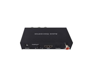 HDMI ARC/Toslink/Coax digital lydinngang, analog lydutgang