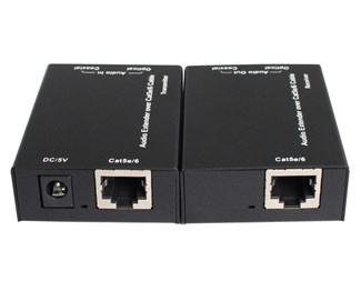 Lydforlenger over Cat5e/6 2.0 eller 5.1 audio