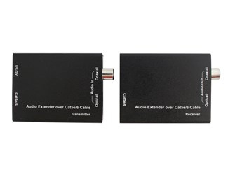 Lydforlenger over Cat5e/6 2.0 eller 5.1 audio
