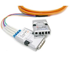 DVI Extender multimode 4-fiber, 4xLC-kontakt