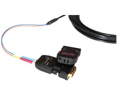 DVI-forlenger 2-fiber, sender og mottaker