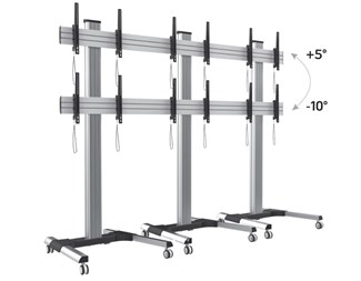 6 x 22-55'' Skjermer. Maks (6x60kg) 360kg