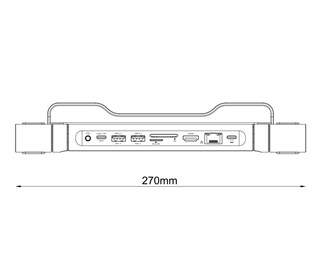 Laptop stativ med docking