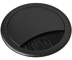 Svart, Ø60mm, Borst, Medium