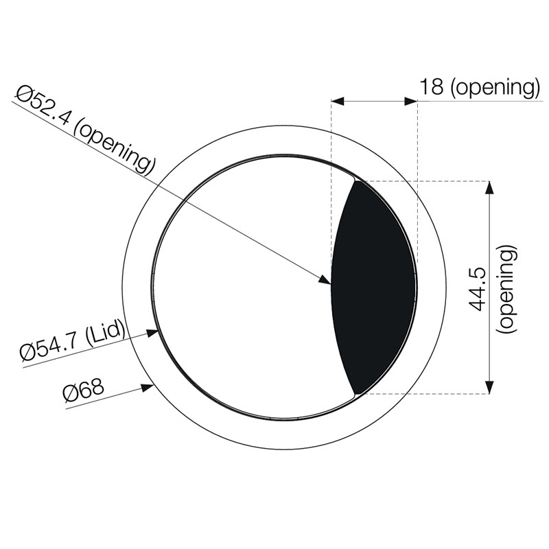 20127191 Ø60 mm Bord gjennomføring med børste svart 3402000109 02.jpg